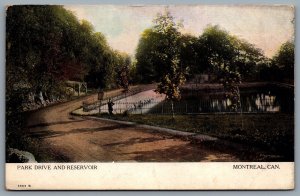 Postcard Montreal Quebec c1908 Park Drive and Reservoir Warwick Bros