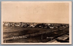 Postcard RPPC c1926 Rouleau Saskatchewan Birds Eye View Regina Photo Supply