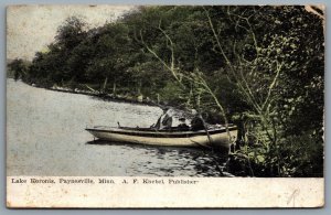 Postcard Paynesville MN c1918 Lake Koronis Stearns County Canoeing Knebel