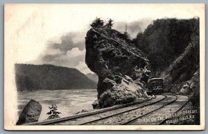 Postcard Niagara Falls NY c1905 Through The Gorge by Trolley Great Gorge Route