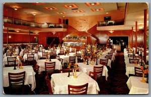Postcard Los Angeles CA c1954 Ontra Cafeterias Crenshaw Interior Restaurant