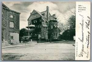 Postcard Providence Rhode Island c1906 Hope Club Souvenir Post Card Co.
