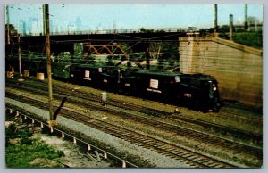 Postcard Philadelphia PA c1970s Senator Robert F. Kennedy Funeral Train GG-1 