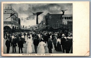 Postcard Los Angeles CA c1905 Windward Avenue Venice of America M. Reider Unused