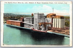 Postcard Fort William Ontario c1923 The Ogilvie Flour Mills Co Royal Household