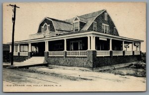Postcard Wildwood Holly Beach Inlet NJ c1910s Rio Grande Inn Defunct