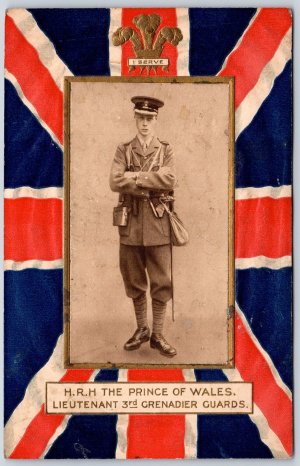 Postcard c1910s Patriotic HRH Prince of Wales Lieutenant 3rd Grenadier Guards