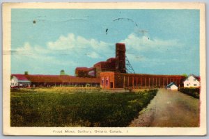 Postcard Sudbury Ontario c1945 Frood Nickel Mines McKim Township by PECO