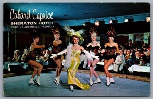Postcard Fort Lauderdale FL c1968 Cabaret Caprice Stars on Ice Sheraton Hotel 