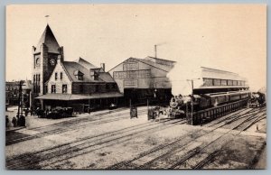 Postcard Syracuse New York Railroad Station Depot Repro