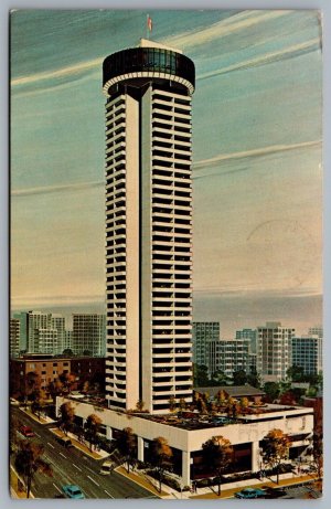 Postcard Vancouver BC 1974 Sheraton Landmark Empire Landmark Hotel Demolished