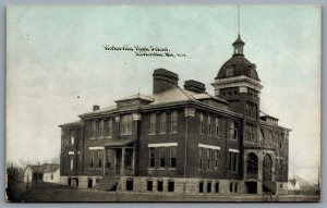 Postcard Kirksville MO c1910s Kirksville High School Adair County 