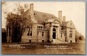 Postcard RPPC c1915 St. Paul MN Hamline University Carnegie Library Florian’s