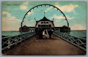 Postcard Toledo Ohio c1909 Casino Boardwalk View
