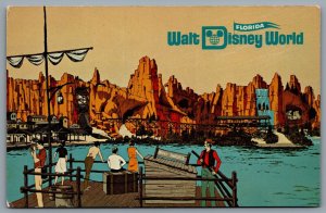 Postcard Walt Disney World FL c1971 Magic Kingdom Theme Park Opening Drawing
