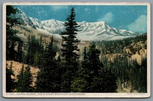 Postcard Sierra Blanca CO c1920s Fred Harvey Highest Mountain in Colorado