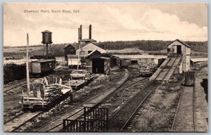 Postcard South River Ontario 1910s Chemical Plant Parry Sound District by Rumsey