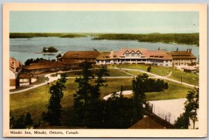 Postcard Minaki Ontario c1930s Minaki Inn Kenora District by PECO