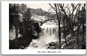 Postcard Waterdown Ontario c1910s The Falls Wentworth County by F. W. Crooker