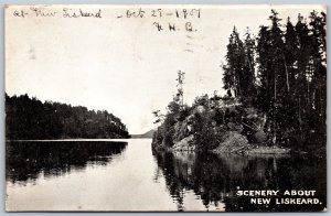 Postcard New Liskeard Ontario c1907 Scenic River View Timiskaming District
