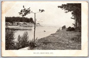 Postcard Grand Bend Ontario c1905 The Cut Split Ring Cancel Huron County