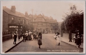 RPPC Netherfield Nottinghamshire England c1907 Victoria Road Street Scene