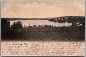 Postcard Derry New Hampshire c1905 Beaver Lake Rockingham County by Benson Bros