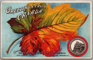 Postcard Greetings from Canada The Prudential Insurance Advertisement