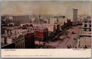 Postcard Winnipeg Manitoba c1900s Main Street Novelty Souvenir Co. Warwick