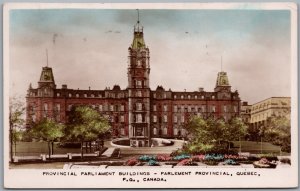 Postcard RPPC Quebec 1955 Provincial Parliament Buildings Parlement Provincial