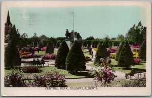 Postcard Colour RPPC Calgary Alberta c1957 Central Park by Gowen Sutton Co.