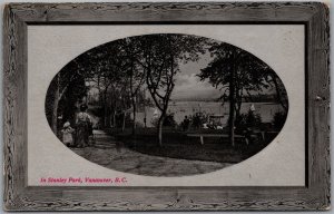 Postcard Vancouver British Columbia c1911 In Stanley Park Pretty Embossed Border