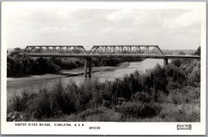 Postcard RPPC Singleton New South Wales Australia c1964 Hunter River Bridge