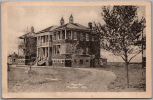 Postcard Macleod Alberta c1910s Hospital by Heliotype