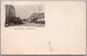 Postcard Georgetown Ontario c1900s Main Street Halton County UDB