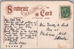 Postcard Port Arthur Ontario c1908 Stikokan Iron Works Railroad Tracks *as is* (back)