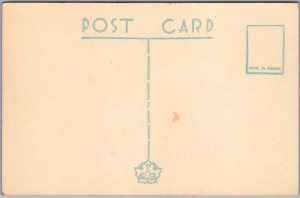 Postcard Minett Muskoka Ontario Clevelands House from Outlook Rock Scenic View (back)