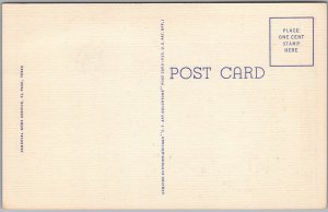 Postcard Greetings from El Paso Texas c1940s Large Letter Multi View (back)