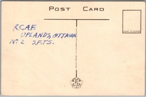 Postcard Ottawa Ontario c1940 The Royal Canadian Mint and Refinery Old Cars (back)