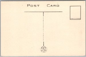 Postcard London Ontario c1940s The Armouries Hotel London Dundas Street Cars (back)