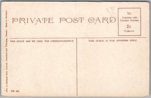 Postcard Brantford Ontario c1906 Y.W.C.A. Building Brant County (back)