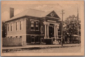 Postcard Port Elgin Ontario c1906 Public Library Bruce County by Heliotype