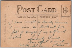 Postcard Port Elgin Ontario c1906 Public Library Bruce County by Heliotype (back)