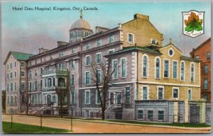 Postcard Kingston Ontario c1920s Hotel Dieu Hospital Frontenac County