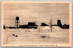 Postcard Timmins Ontario 1937 Parmour Porcupine Mines Ltd Cochrane District PECO