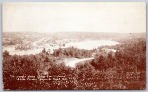 Postcard Little Current Ontario Picturesque Scene Along The Highway Espanola Rd.