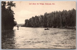 Postcard Coboconk Ontario c1906 Just Above The Village Scenic View Victoria Co.