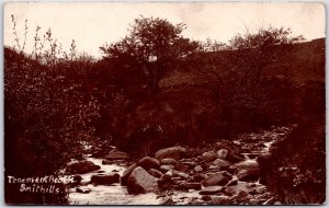 Postcard RPPC c1910s Bolton Lancashire Smithills Tenement Brook