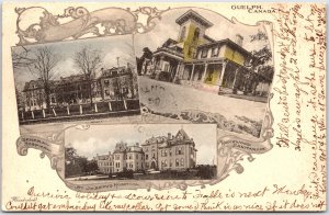 Postcard Guelph Ontario 1906 Hospitals and Sanitarium Multi Views by L. Nelles