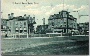 Postcard Guelph Ontario c1912 St. George's Square by Rumsey